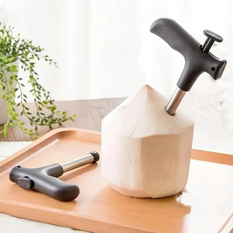 Stainless Steel Coconut Opener Opening Driller Cut Hole Tool Fruit Openers Tools Durable Knife Hole Tool Kitchen Accessories