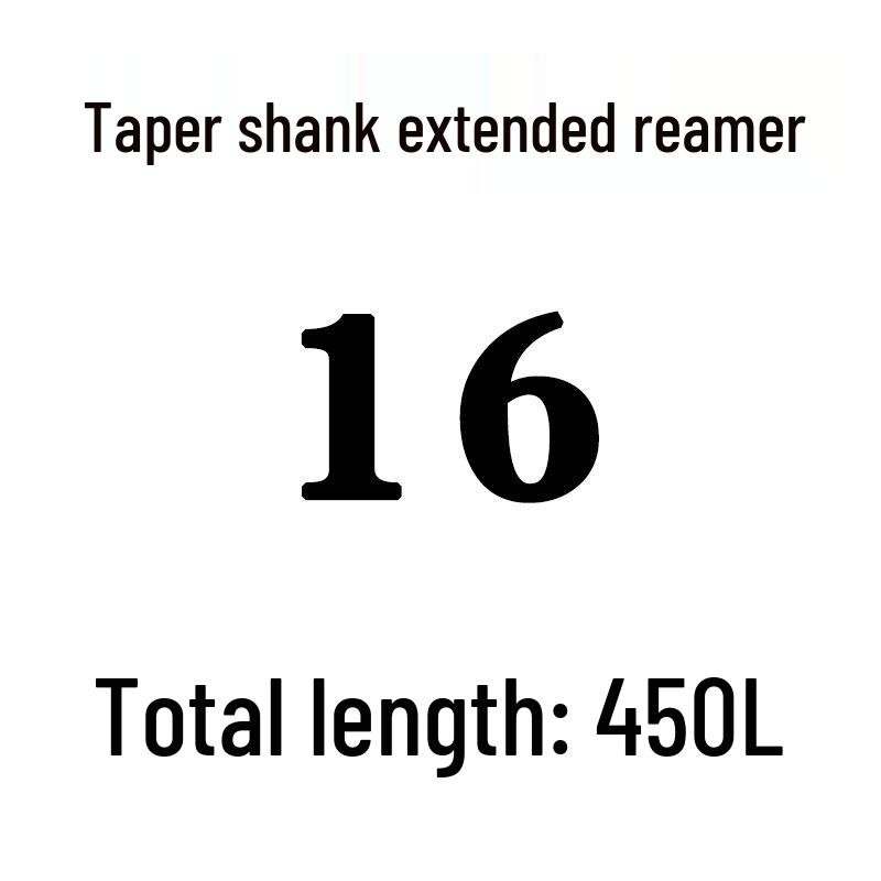 Extra Long High-Speed Steel Taper Shank Machine Reamer for Deep Holes, Sizes 16, 18, 20, 22, 24, 25, 30, 40