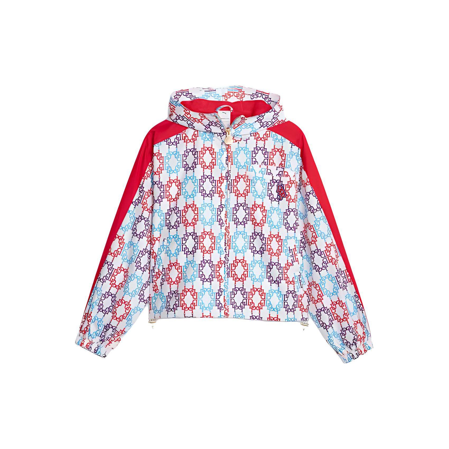 

Женская куртка с капюшоном на молнии с цветными блоками и принтом Puma X Dapper Dan Collaboration FW23, белая 620867-02 S