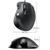 Elecom USB Mouse Wired Trackball 6 Buttons Black M-XT3URBK