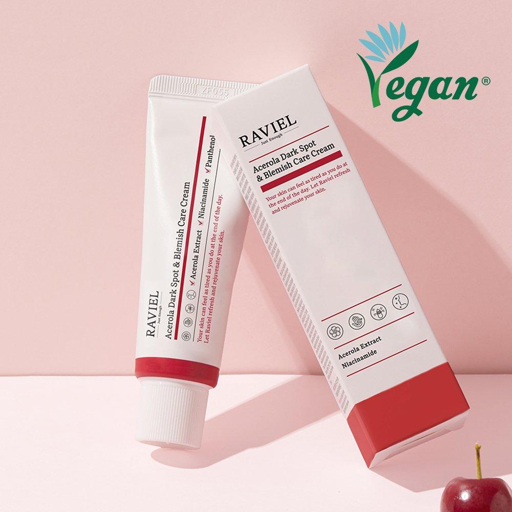 Improvement Vegan Certified Wrinkle Whitening Functional Acerola Blemish and Spot Care Cream 50ml x 1