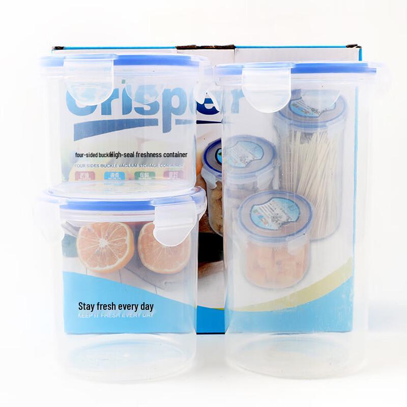 Clear Sealed Plastic Food Storage Container Set