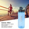 1500ml Sports Water Bottle Food Grade PC with Drinking Water Scale Fitness Jug for Gym Cycling Running