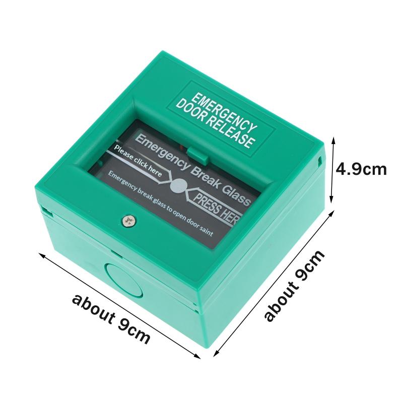 

Fire Alarm Emergency Door Release Breaking Glass Switch Exit Button Accessory Glass Breaking Switch