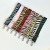 Creative Wide Canvas Webbing Colored Stripes Adjustable Shoulder Crossbody Long Strap Women's Bag Parts Accessories Broadband
