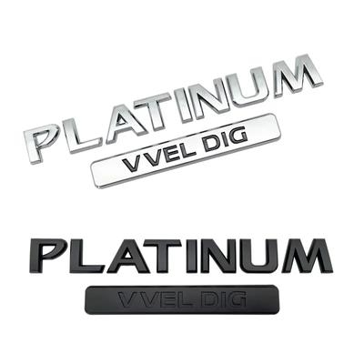 3D ABS-Kunststoff Schwarz/Silber PLATINUM VVEL DIG Emblem Abzeichen Auto Heckkofferraum Logo Aufkleber für N-issa-n Autozubehör