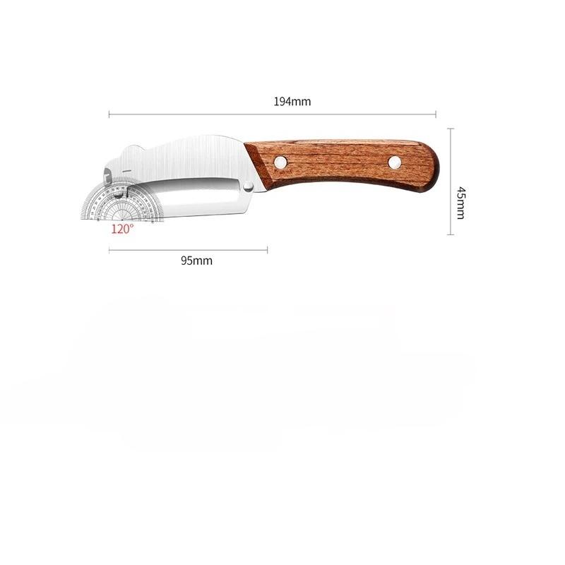 Kitchen Peeler Multifunctional Fruit Sugarcane Peeler Wooden Handle for Household Vegetables Fruit Pumpkins Scraping Tools