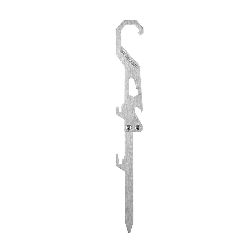 Outdoor Multifunctional Stainless Steel Hook Mosquito Coil Bracket Bottle Opener Measuring Ruler Foldable Insert