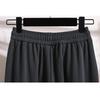New  Vintage High Waist Wide Leg Pants Women Plus Size 5XL Elastic Drawstring Loose Casual Soft Solid Basic Trousers