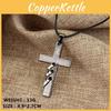 Note Death Anime Necklace With Cross Pendant On Leather Cord For Fans Gift And
