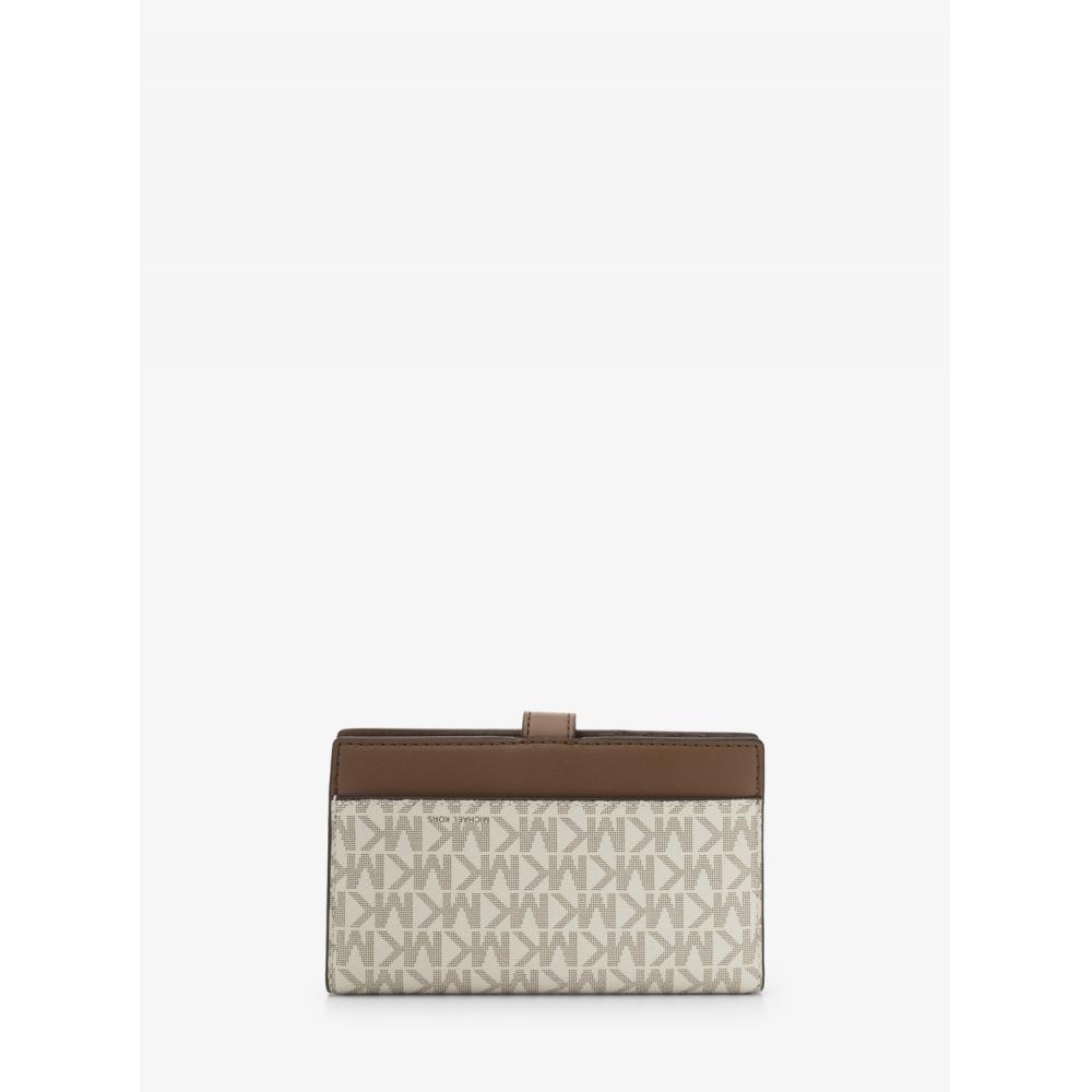Michael Kors Greenwich Wallet Medium Mk Signature 35t5ggrf8b150 Vanilla