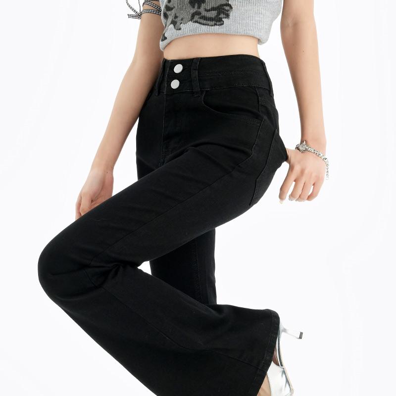 Jeans Four Seasons Women's Pants Micro Pull Fashion Commuter Pants High Waist Jeans