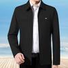 Men's Jacket Middle-aged Men's Jacket Thin Business Casual Jacket Men's Middle-aged and Elderly Top