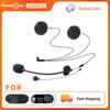 Freedconn Motorcycle Helmet Headset Accessories Soft Hard 2 In 1 New 5 Pin Earphone Mic for T COM SC VB Full Open Face Helmet