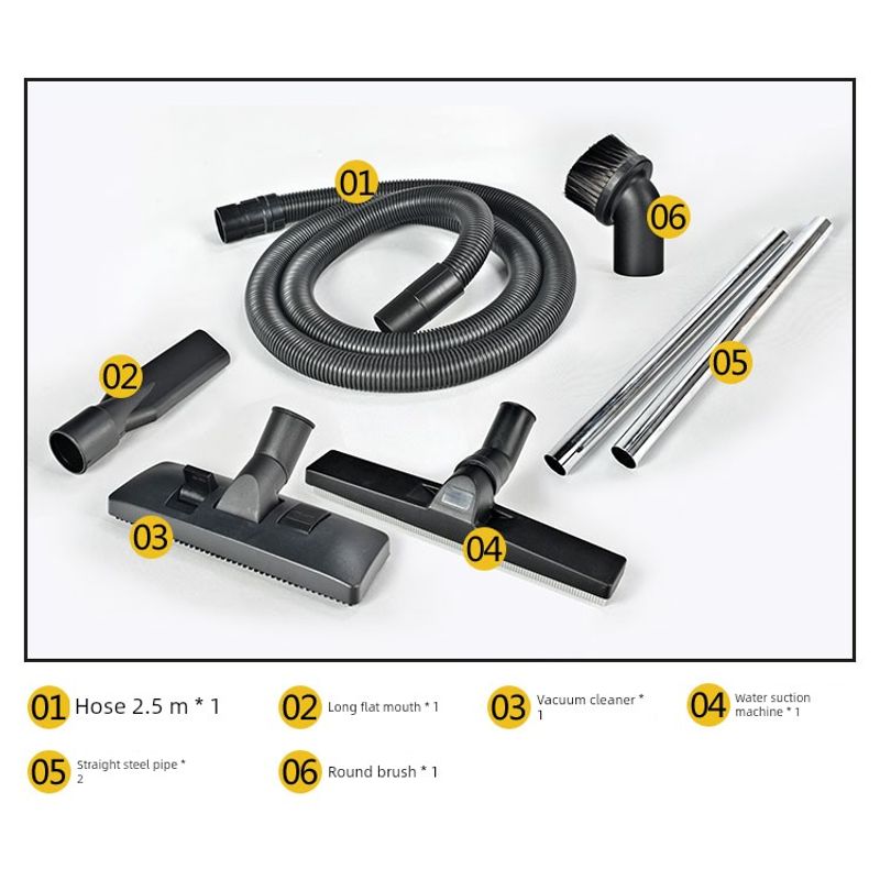 CHARLES BARNES Vacuum Cleaner Accessories Dust Collection Water Squeegee Head Length Flat Nozzle Hose Steel Pipe Dust Insulation Dust Bag Neutral