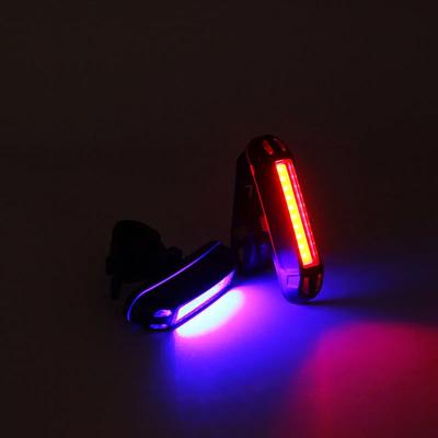 Night Cycling Tail Light Outdoor Highlight USB Charging Single Light Mountain Bike Led Warning Light Tail Light Scooter Light