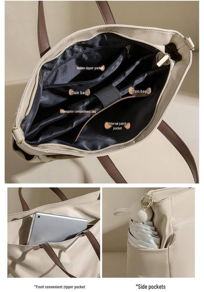 Damen Laptoptasche: 15,6-Zoll-Aktentasche mit großer Kapazität, zum Umhängen und als Crossbody-Tasche