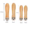 4 Stück Holzgriff für Feilenwerkzeuge mit sicherem Metallkragen Passend für Standard-Dorn