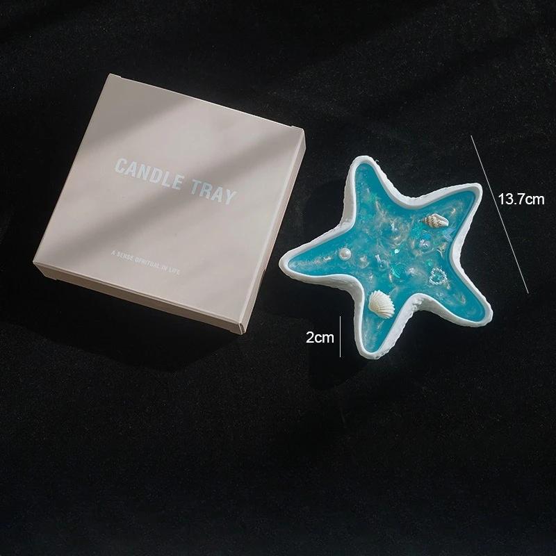 1pc Conch Jelly Aromatherapy Candle with Gift Box Handmade Ornaments Shell Shape Wax Fragrance Gift Souvenir