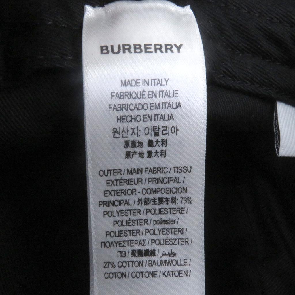 Excellent BURBERRY Hat TB Logo All-over Print Bucket Hat with Metal Logo Used