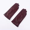 Women's Colored Sheepskin Fingerless Riding Gloves - Warm Fleece Lined for Autumn/Winter