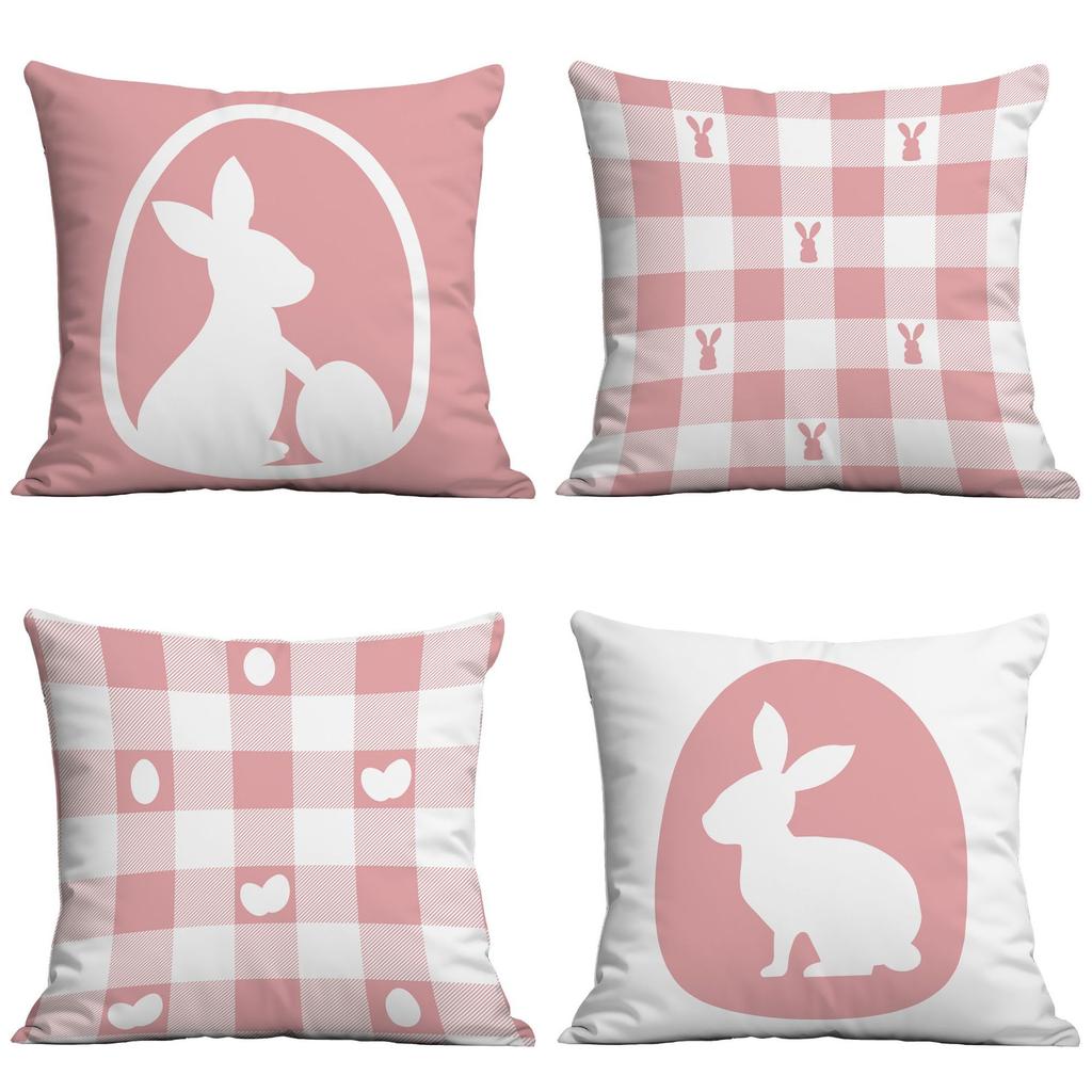 Easter Pillow Case Home Sofa Pillow Living Room Ornament Printed Rabbit Pillow Premium Durable Quality Useful Practical