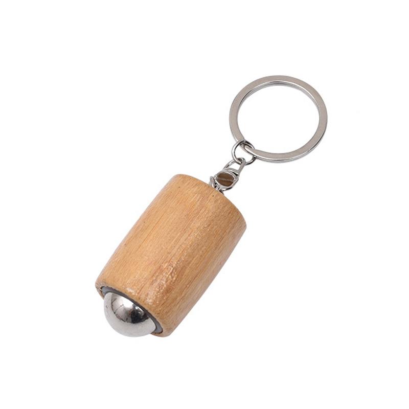 Dřevěný váleček na masáž obličeje Masážní nástroje s železnou kuličkou Mini ruční masážní přístroj na obličej Nástroje pro péči o pleť Snadno se čistí a používá