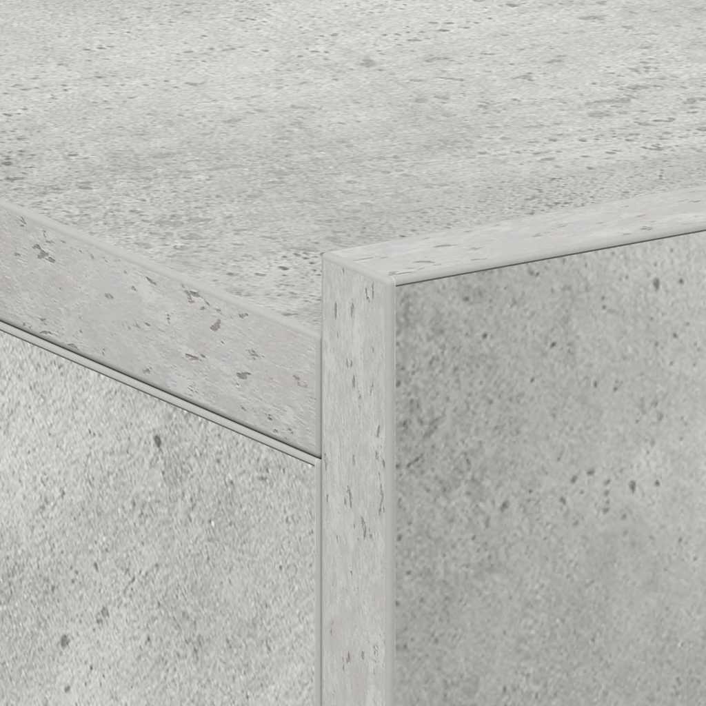 Hanging Nightstand Concrete Grey 40x30x15 cm Wood Based Material
