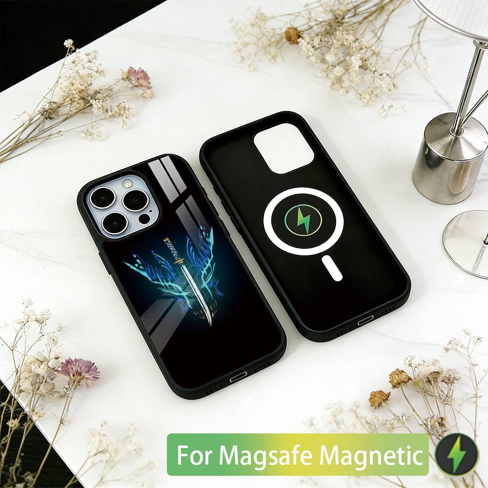 V-Vergil Devil May C-Cry Handyhülle Für iPhone17,16,15,14,13,12,11 Plus,Pro Magnetisch Für Magsafe Kabelloses Laden