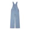 ELLE KIDS Girls' Denim Overalls with Contrast Embroidery