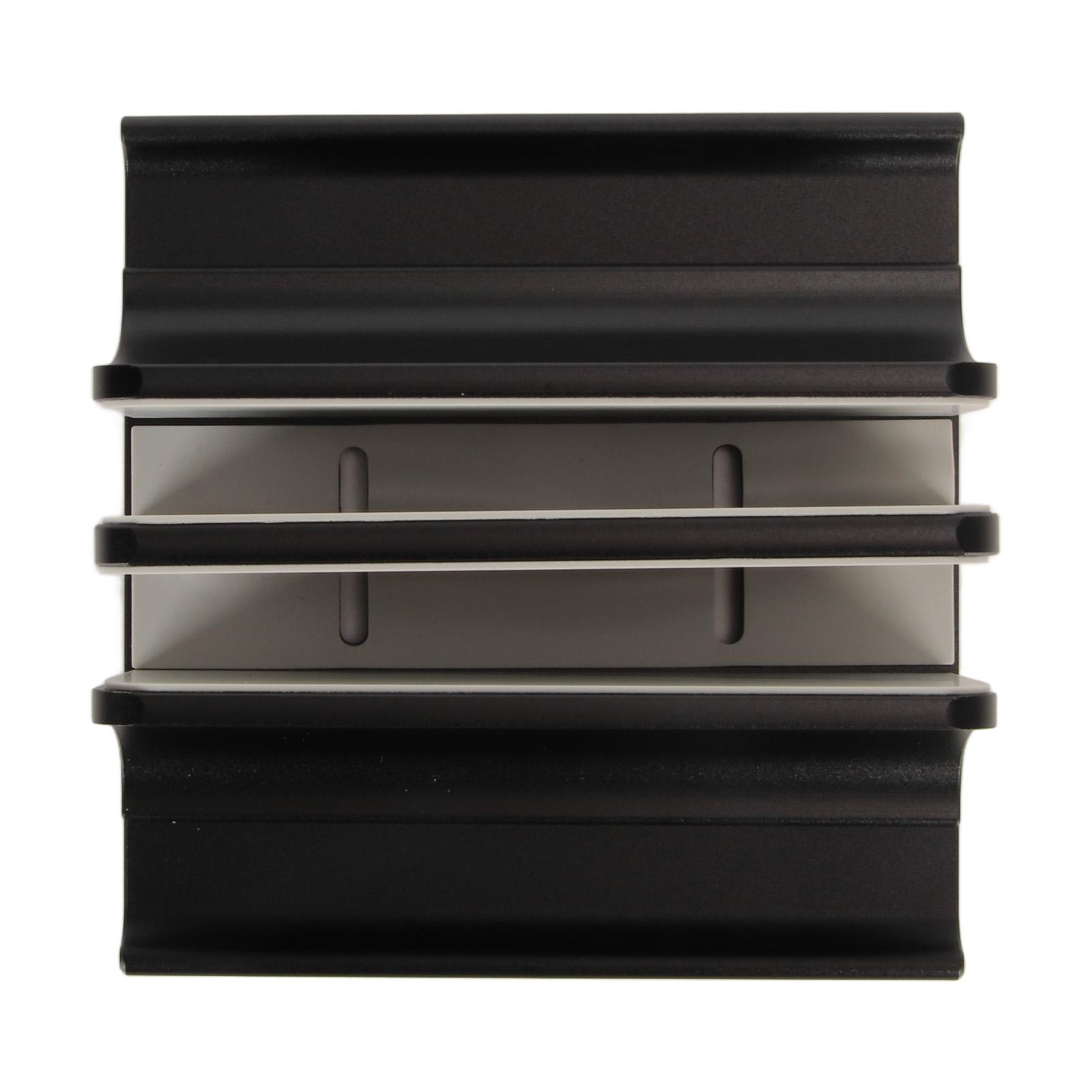 

Вертикальная подставка для ноутбука с 2 слотами, из анодированного алюминиевого сплава, регулируемая, экономящая место подставка для ноутбука чёрный