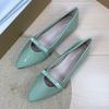 Fashion Butterfly Flat Shoes for Women Spring and Autumn 2025 Mary Jane Shallow Mouth French Retro Pointed Toe Plus Size Women's Shoes