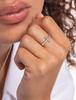 M-JAJA Moissanite Cross Wedding Band Hoop Earrings S925 Silver for Women Gold Plated Fine Jewelry Set Party Gifts