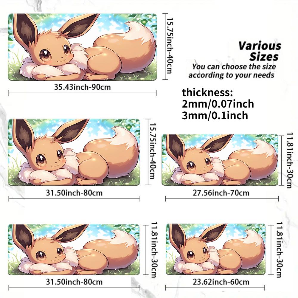 Ash Pikachu Wheat Field Adventure Gaming Mouse Pad NonSlip Desk Mat 30x80x0.2cm