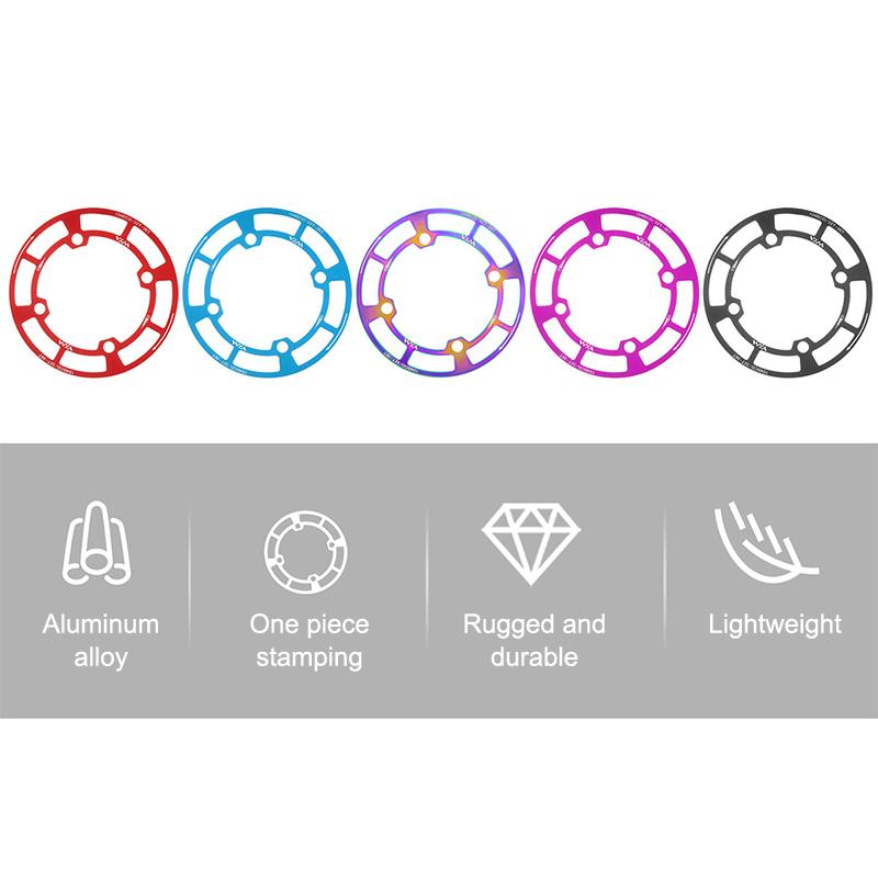 104BCD Bicycle Crankset Protective Cover Impact Resistant Light Weight Fit 32-42T Sprocket for Mountain Biking