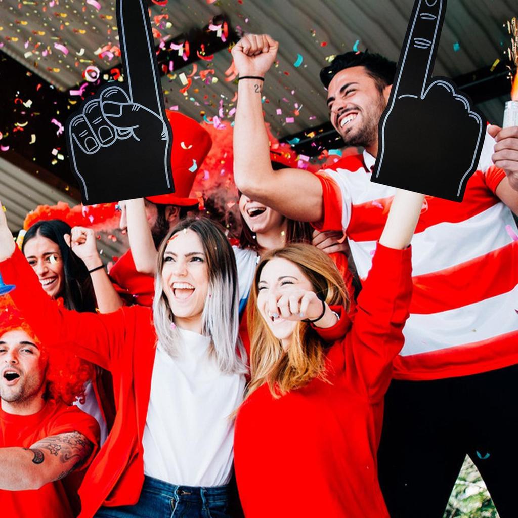 Giant Foam Finger 18 Inch Single Finger Cheer Gloves DIY Blank Foam Hand We'Re Number 1 Foam Hand Cheerleading Props for Sports