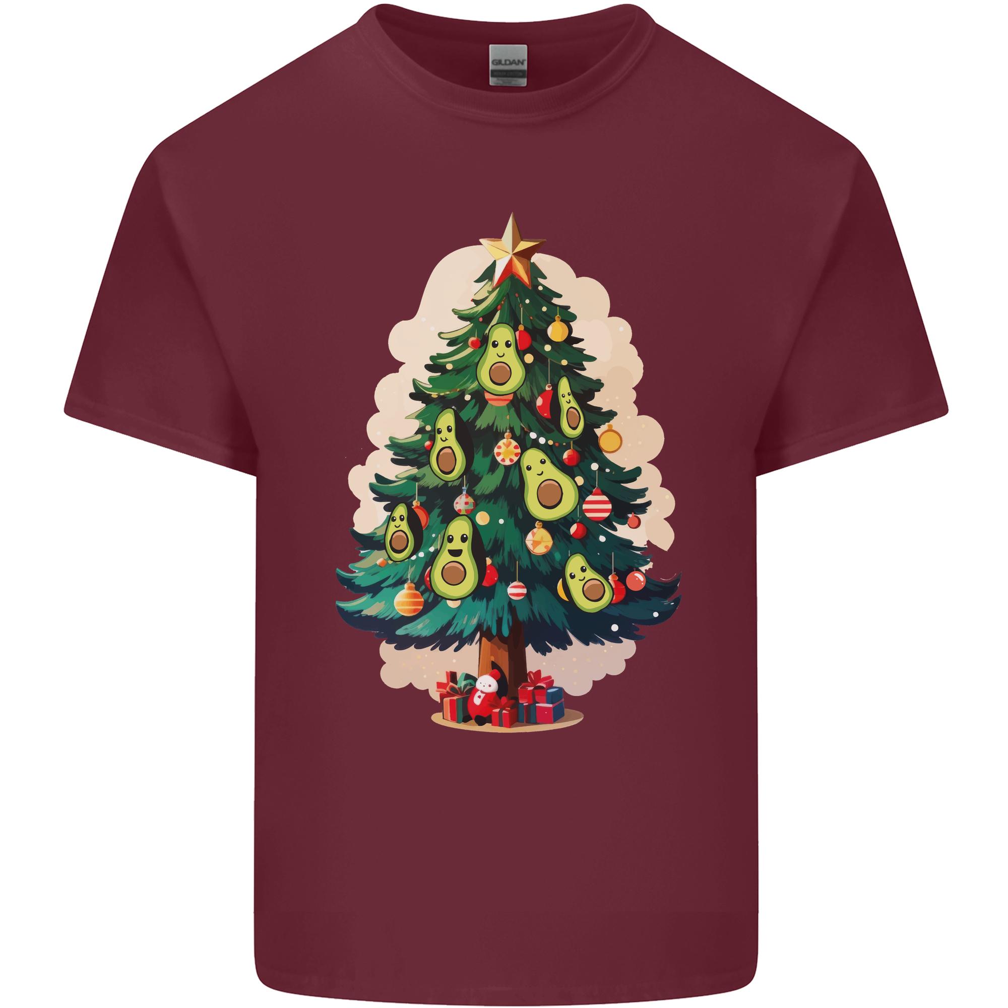 Avocado Christmas Tree Xmas Unisexs Light Cotton TShirt S