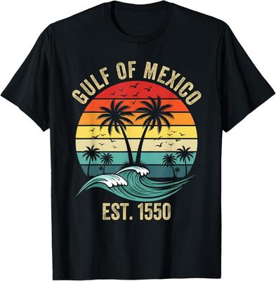 Gulf of Mexico Estd 1550 Retro Vintage Beach for Mens Womens T-Shirt Unisex T-Shirt