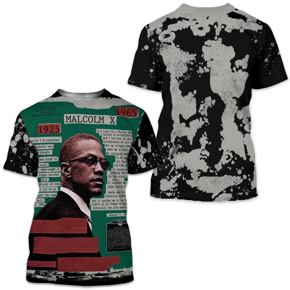 Vintage Malcolm X Mosquitohead 1991 All Over Print 3D T-Shirt XXXXL