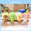 Adorable Fruit Duck Keychain Plush Toy Cute Bag Charm Soft Stuffed Animal