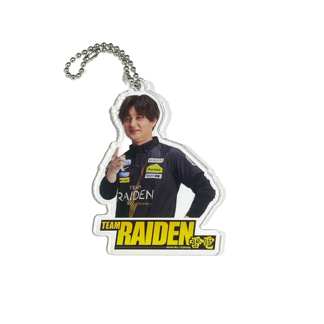 

[Official] M League TEAM Raiden Acrylic Keychain 8cm x 8cm Mahjong Official Merchandise (Naoki Setokuma)