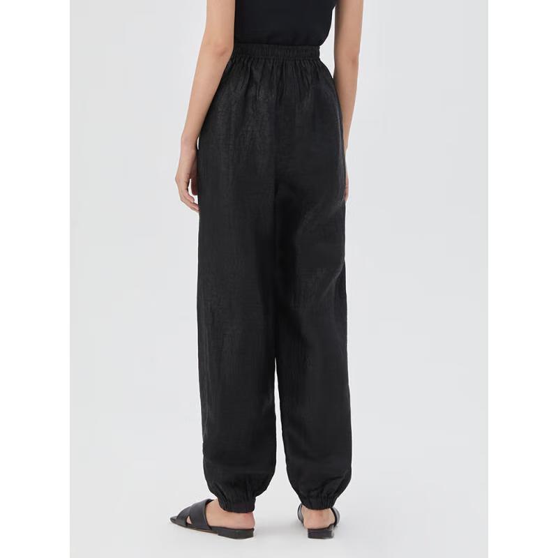 GOELIA Women's 18 Momme Silk Tapered Pants