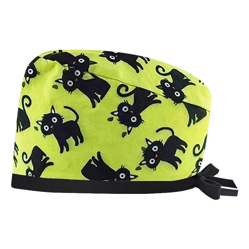 Women's Cotton Surgical Cap - Tie-up Medical, Dental, Salon, and Chemotherapy Head Coverings