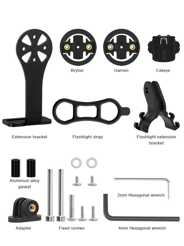 Suport pentru computer de bicicletă, ghidon pentru cameră, suport pentru cronometru și vitezometru pentru ciclism rutier, pentru Garmin Edge Bryton CatEye