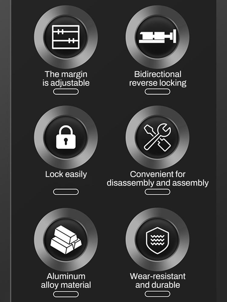 Adjustable Cutting Machine Base Guide Rail 240mm 360mm ABS Circular Saw GuidePositioning Clamp 2-Way Reverse Buckle Woodworking