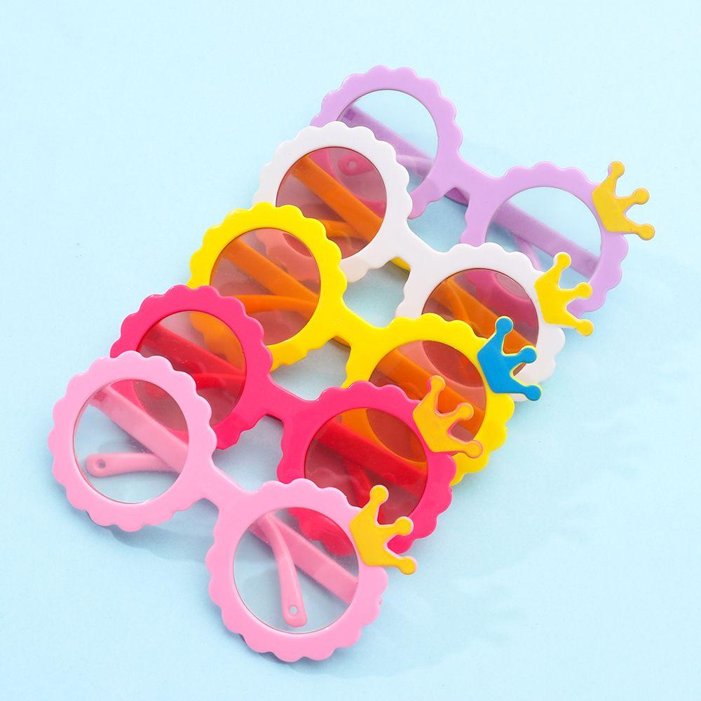 

Classical Cute Accessories For 18 Inch Doll Toys Round Glasses Decoration Dolls Glass With Crown рожевий
