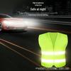 JD Reflective Safety Vest Fluorescent Traffic Construction Gear with Custom Text Option