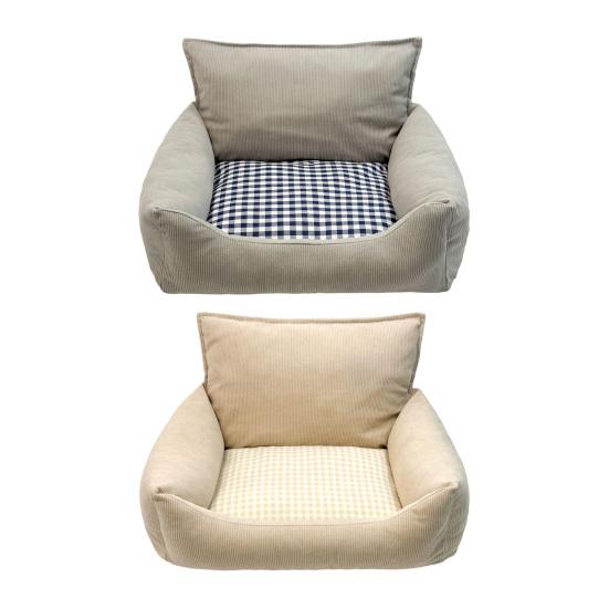 Cat Sofa Thickened High-Elastic Filling Removable Washable Cover Sofa-Style Design for Cats and Dogs All-Season Breathable Pet Bed