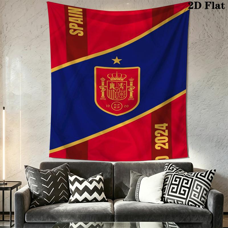 Spain national football team Wall Tapestry Aesthetic Wall Hanging Printed Fabric Blanket Decorative Tapestries for Bedroom Living Room Home Decor
