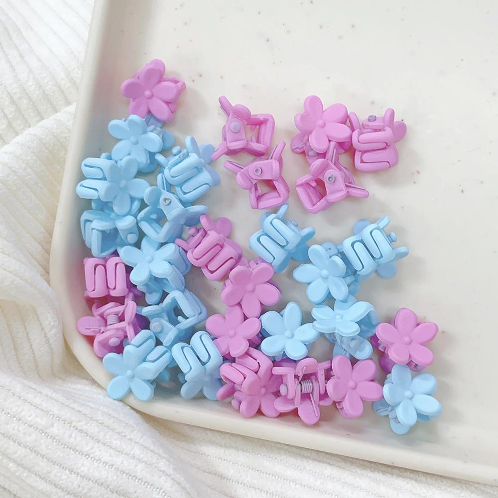 30Pcs Girls Newborn Cute Mini Cartoons Hair Clips Claw Flower Small Hair Claws Children Sweet Hairpins Baby Hair Accessories